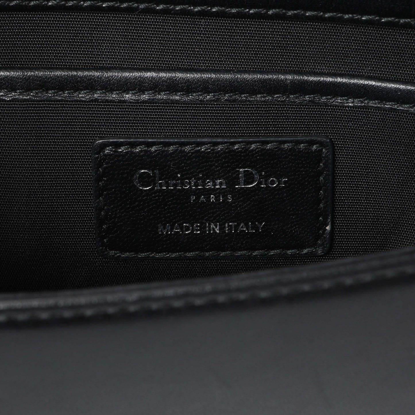 Exclusive Christian Dior Black Lambskin Cannage Lady Dior Convertible Clutch — Alternate View 9