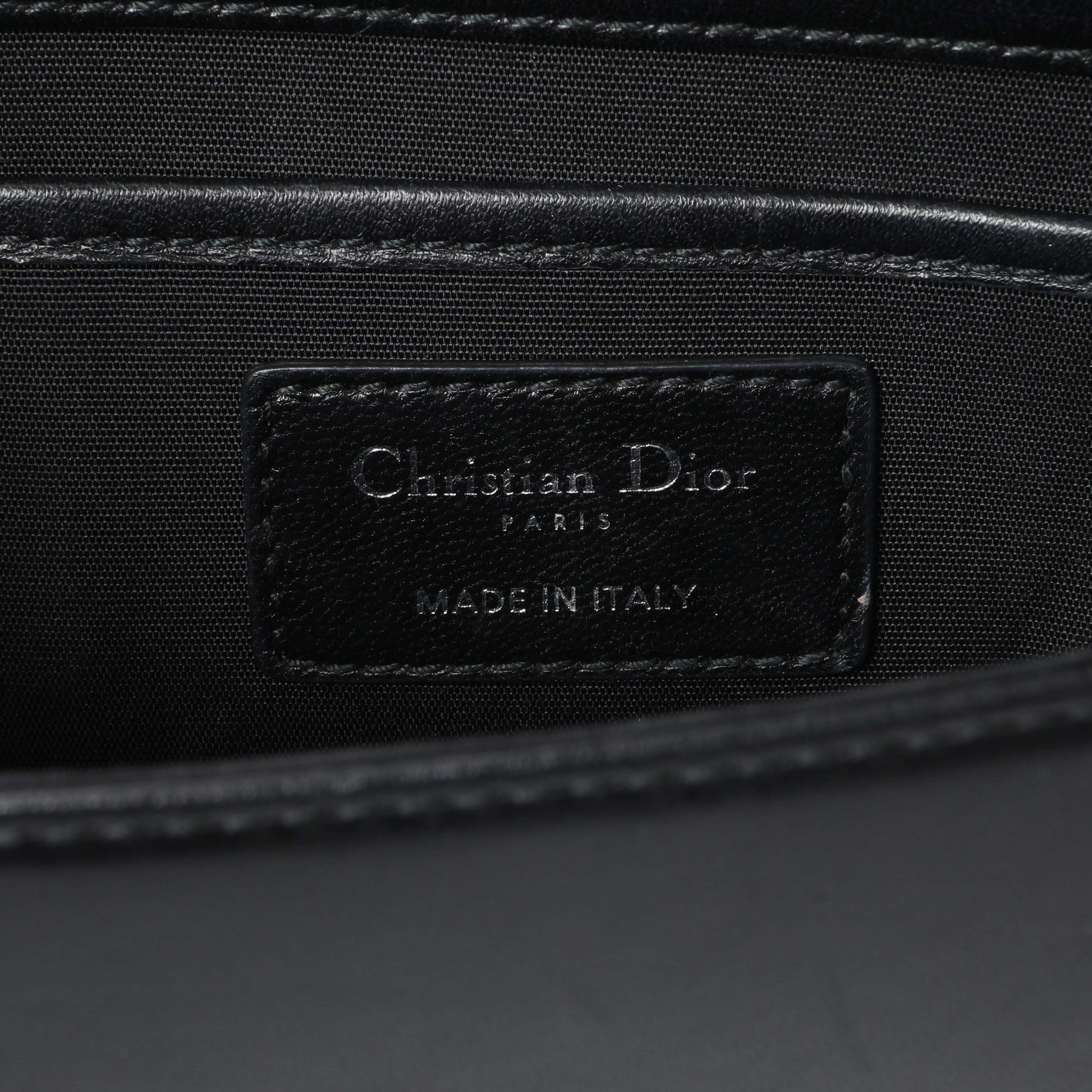 Exclusive Christian Dior Black Lambskin Cannage Lady Dior Convertible Clutch — Alternate View 9
