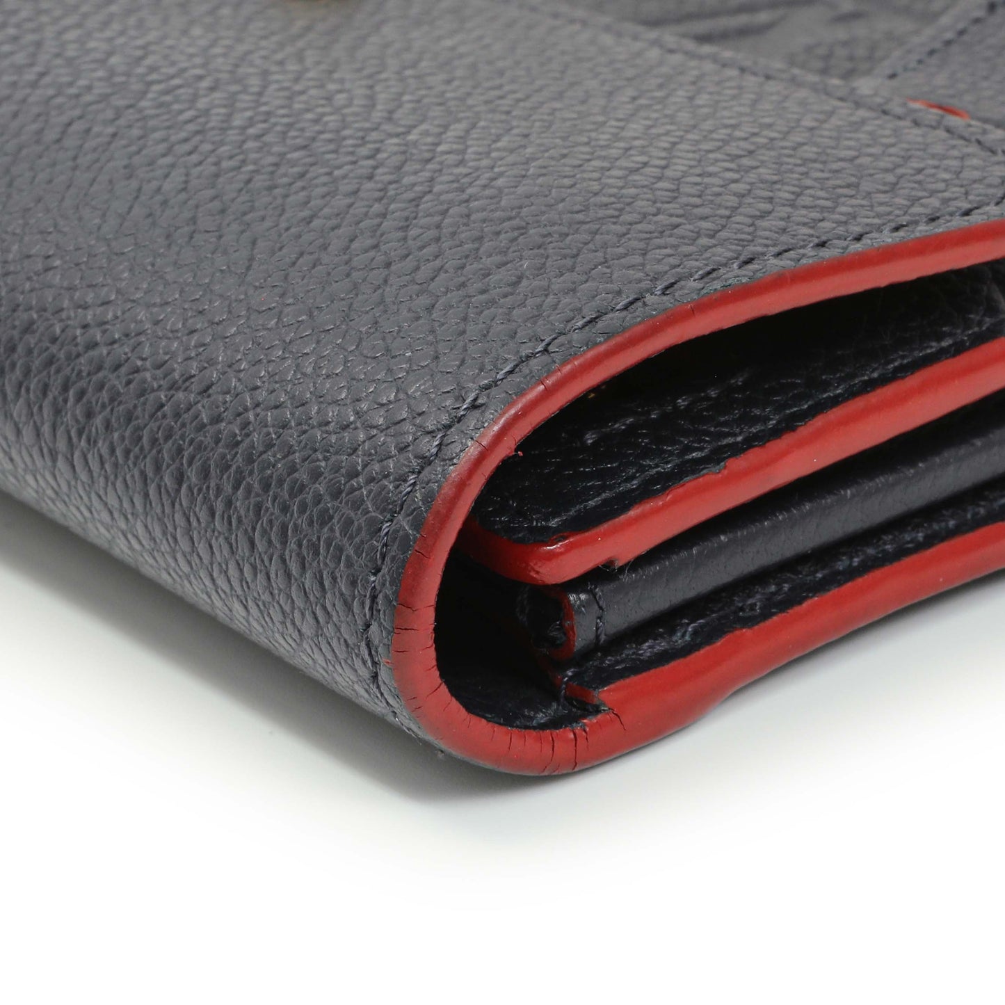 Exclusive Louis Vuitton Marine Rouge Empreinte Pont-Neuf Wallet — Top View