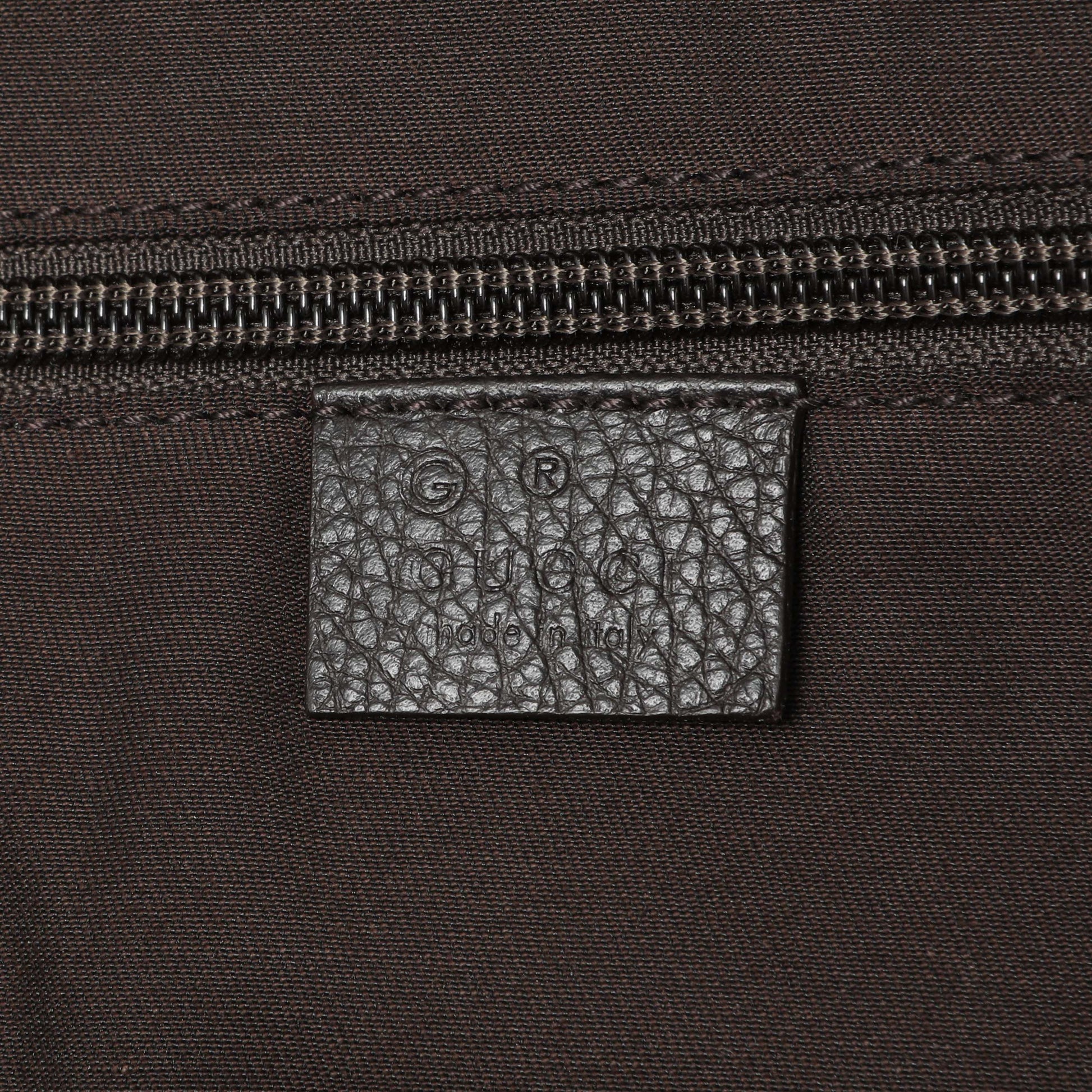 Exclusive Gucci Monogram Nylon Large Travel Hobo — Detail View