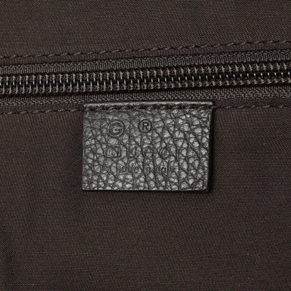 Exclusive Gucci Monogram Nylon Large Travel Hobo — Detail View