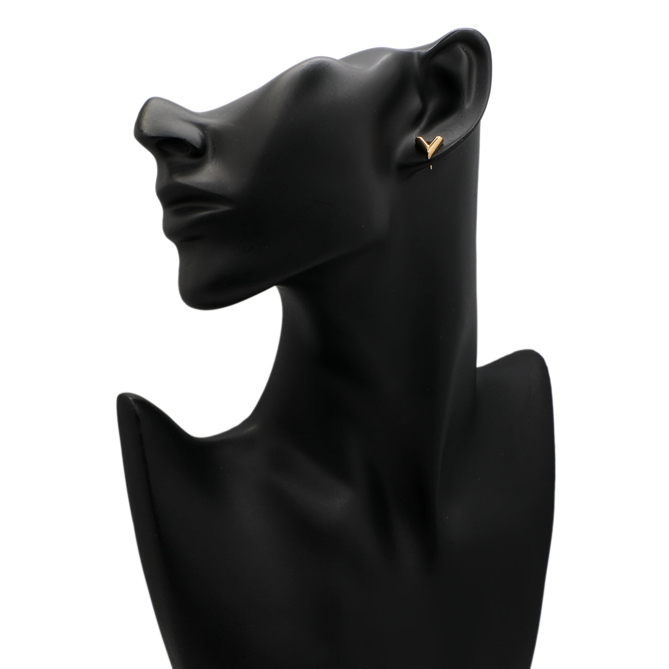 Exclusive Louis Vuitton Essential V Stud Earrings — Back View