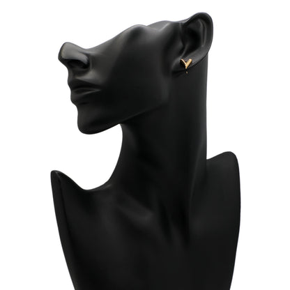 Exclusive Louis Vuitton Essential V Stud Earrings — Back View