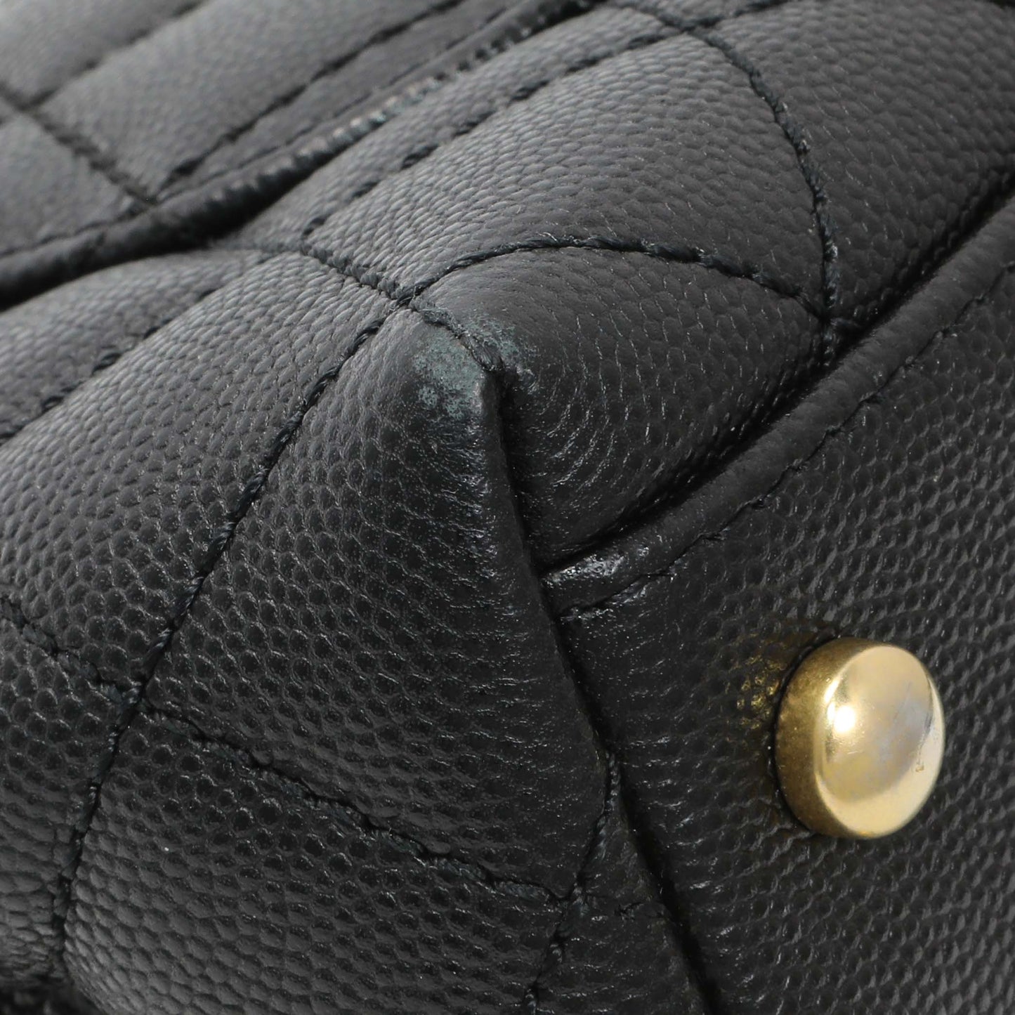Exclusive Chanel Black Caviar Quilted Extra Mini Coco Handle — Lifestyle View