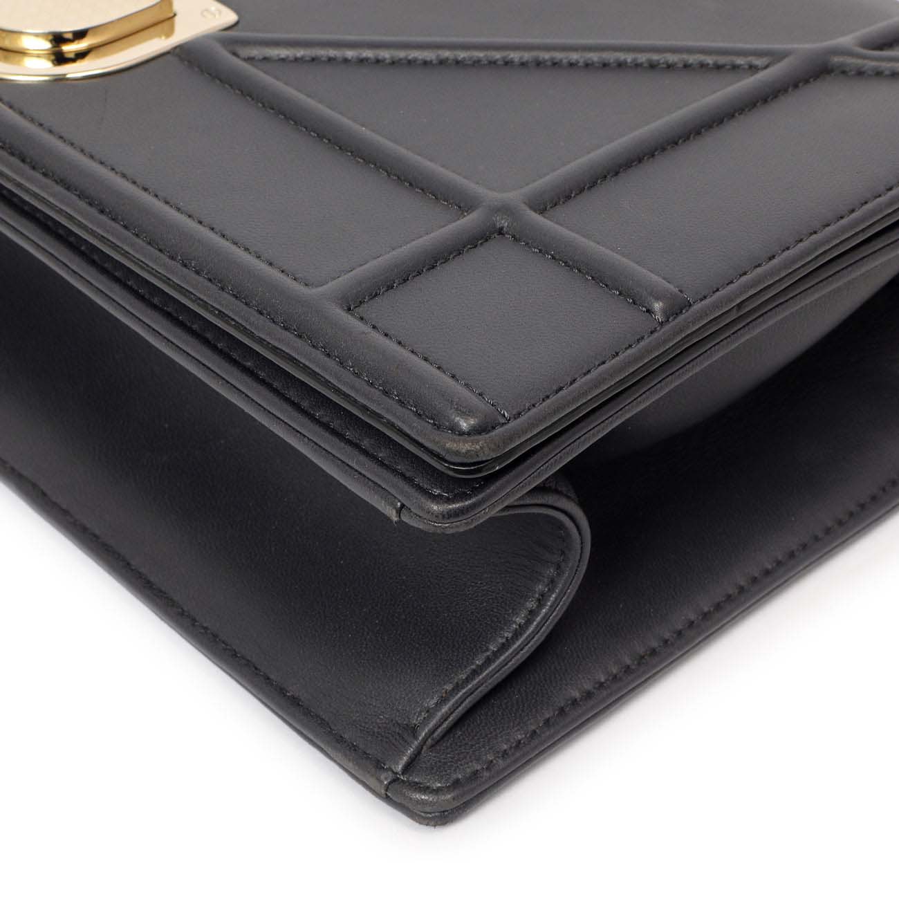 Exclusive Christian Dior Navy Lambskin Medium Diorama — Lifestyle View