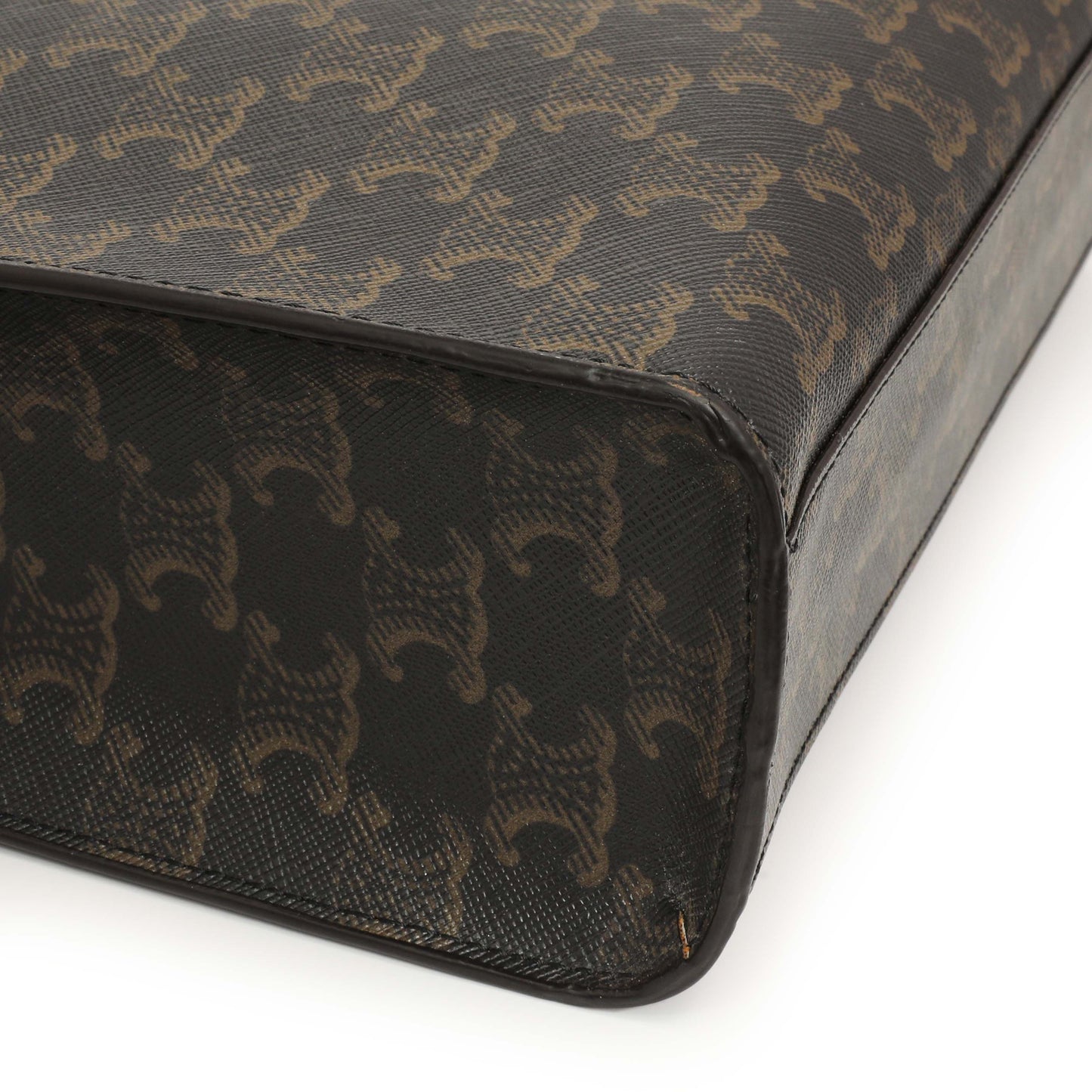 Exclusive Celine Triomphe Canvas Small Vertical Cabas — Top View
