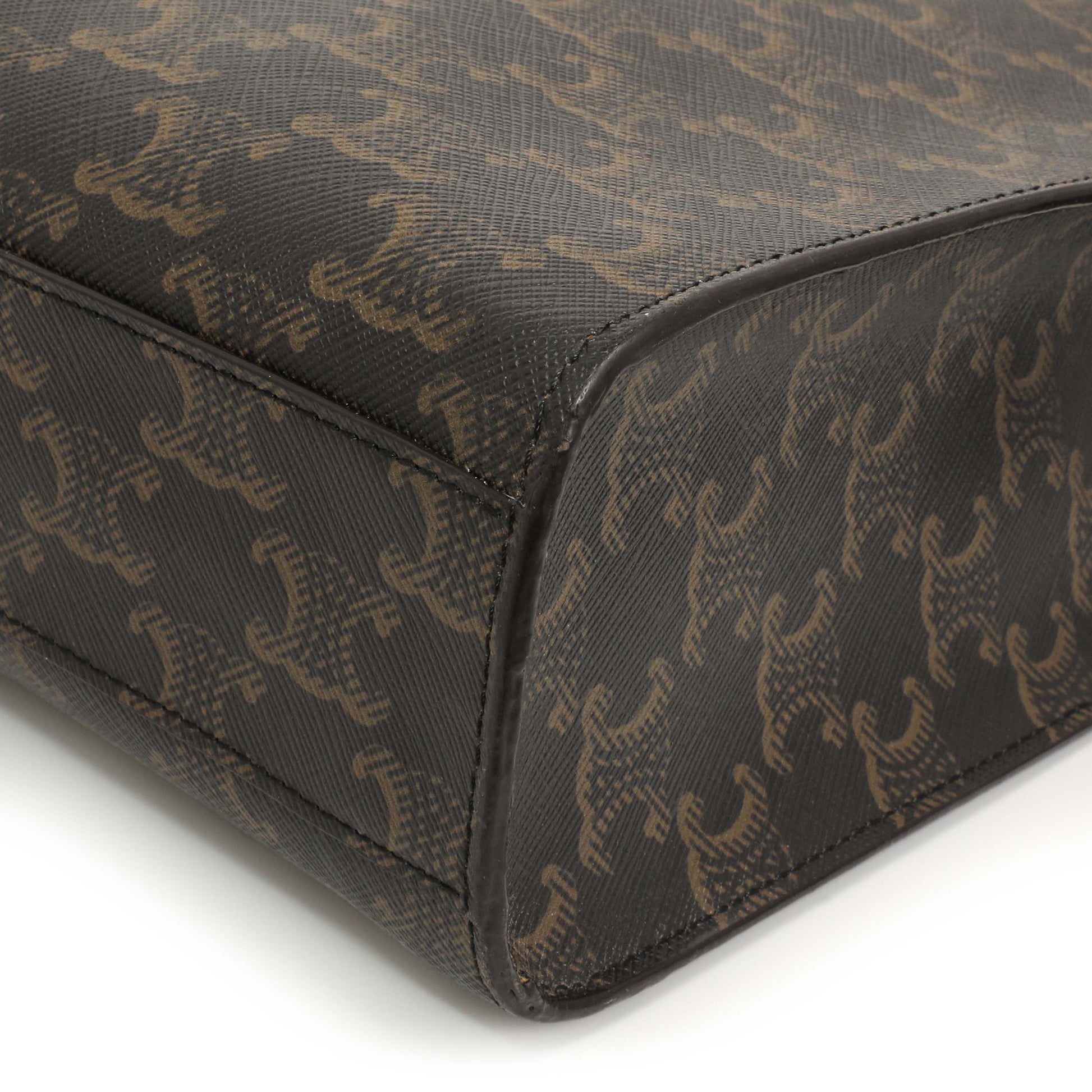 Exclusive Celine Triomphe Canvas Small Vertical Cabas — Detail View