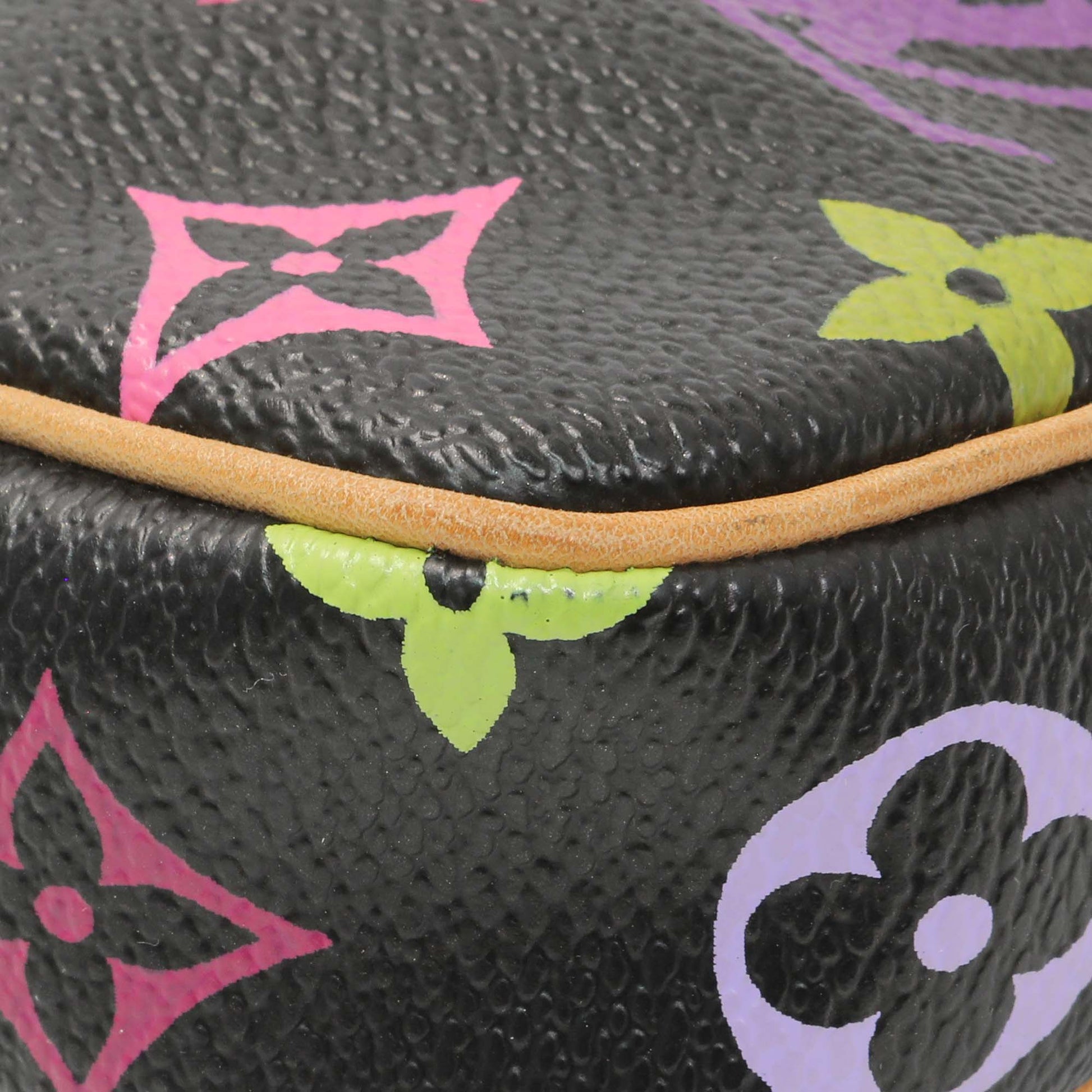 Exclusive Louis Vuitton Black Monogram Multicolor Pochette Accessories — Detail View