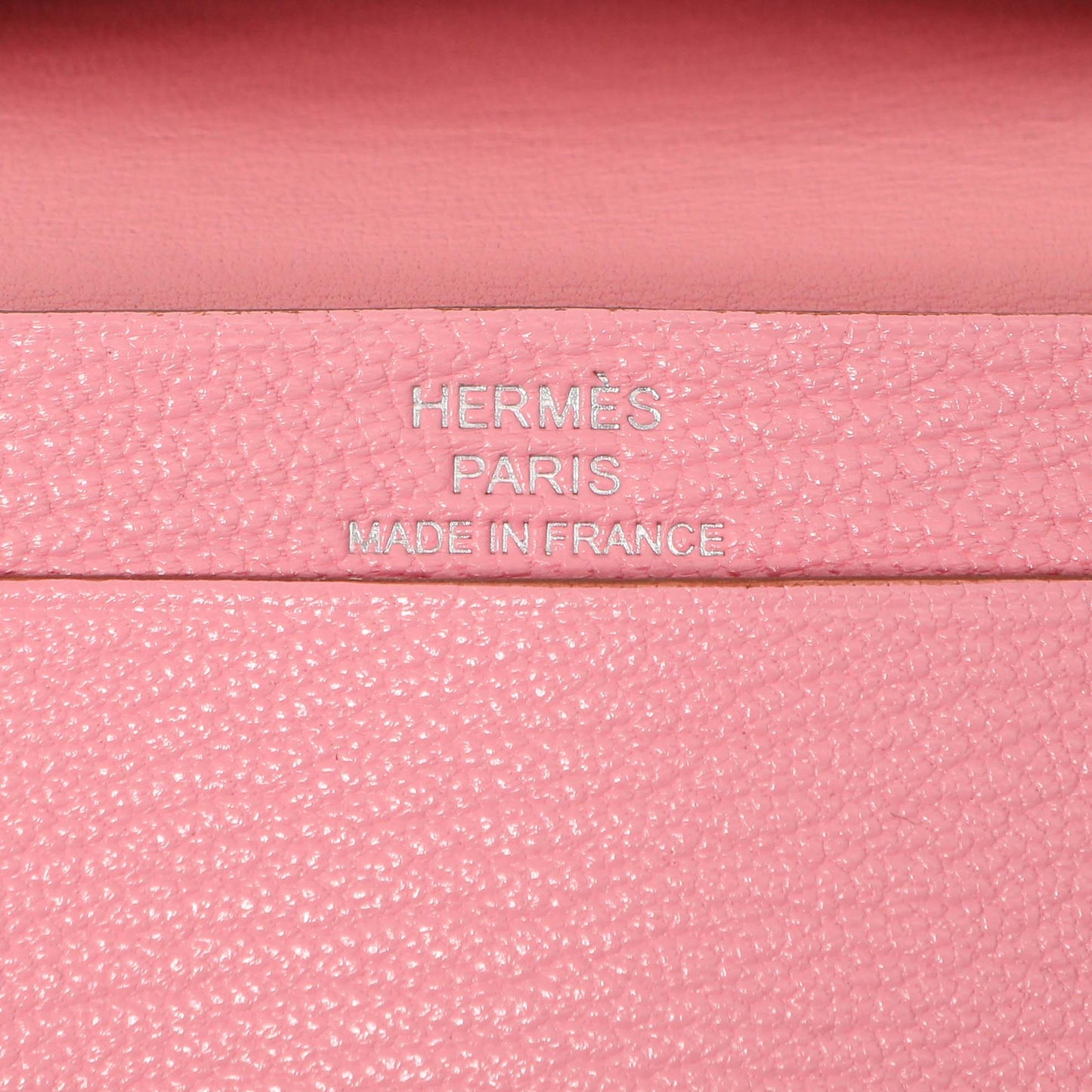 Exclusive Hermes Rose Confetti Chevre Mysore Bearn Card Holder Wallet — Top View