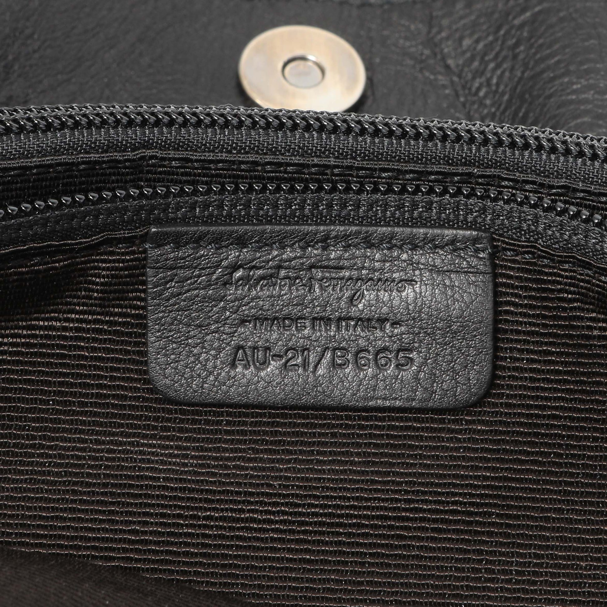Exclusive Salvatore Ferragamo Black Calfskin Vara Tote — Lifestyle View