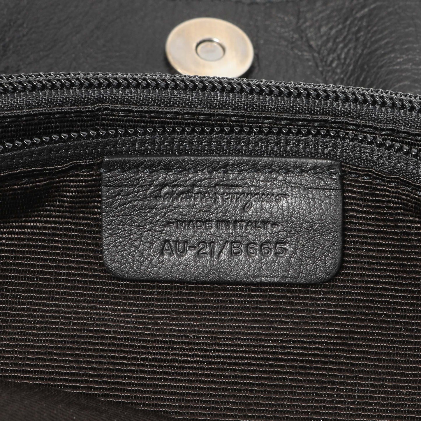 Exclusive Salvatore Ferragamo Black Calfskin Vara Tote — Lifestyle View