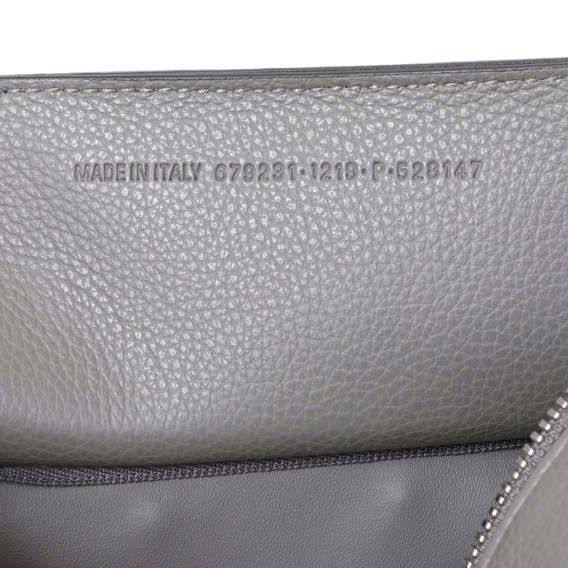 Exclusive Balenciaga Grained Grey Calfskin Neo Classic Silver Hardware Mini City — Lifestyle View