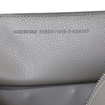 Exclusive Balenciaga Grained Grey Calfskin Neo Classic Silver Hardware Mini City — Lifestyle View