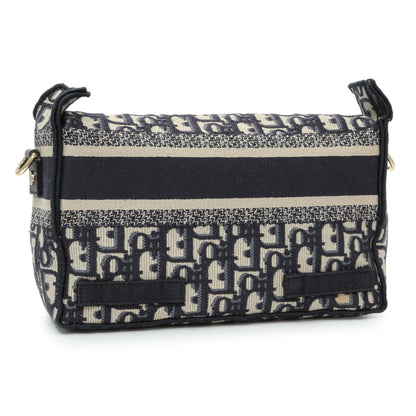Exclusive Christian Dior Blue Oblique Small Diorcamp — Side View