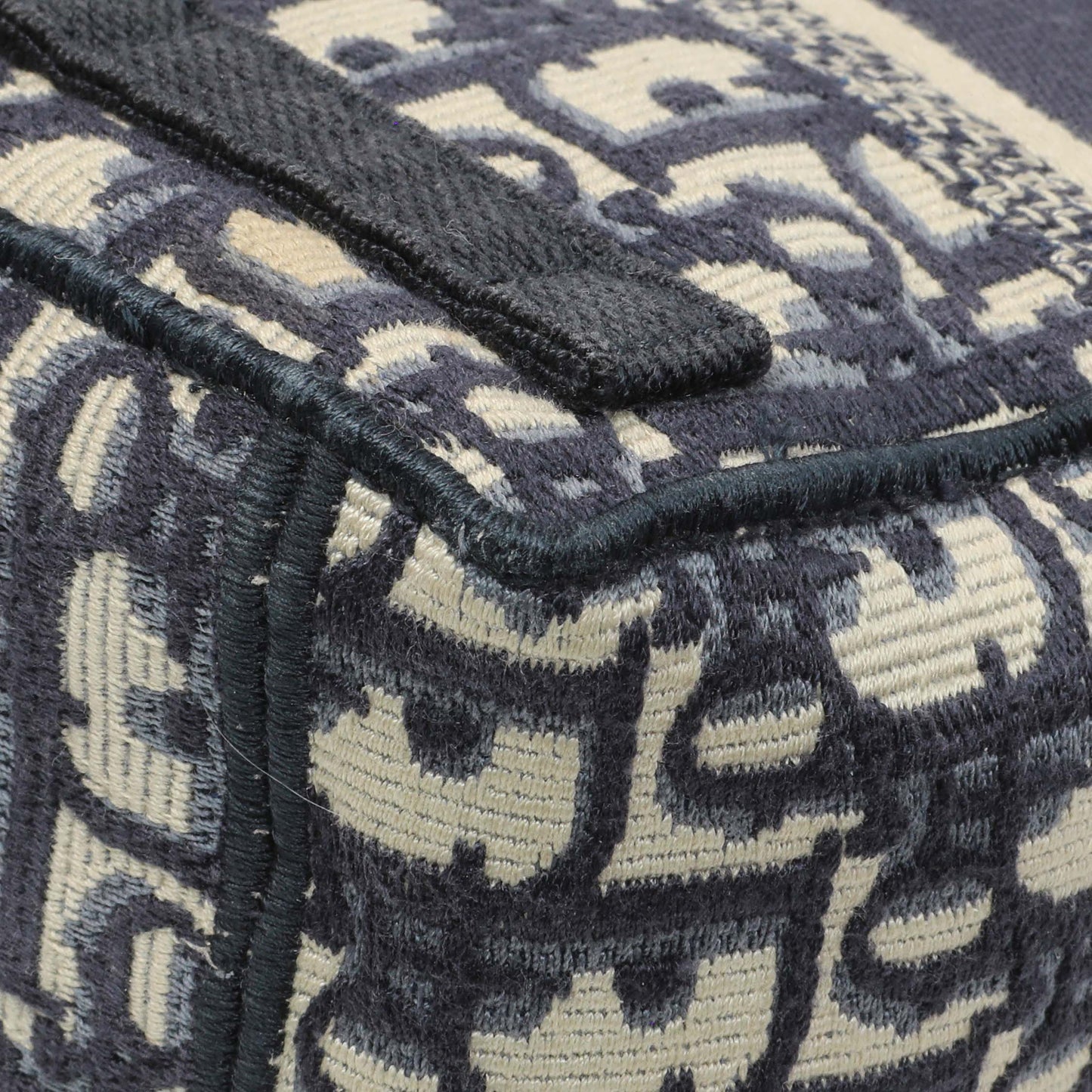 Exclusive Christian Dior Blue Oblique Small Diorcamp — Detail View
