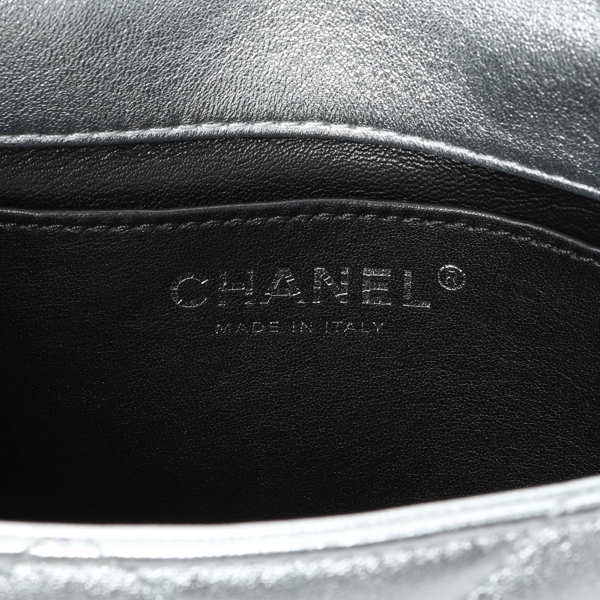 Exclusive Chanel Mini Chain Rows Flap Bag — Detail View