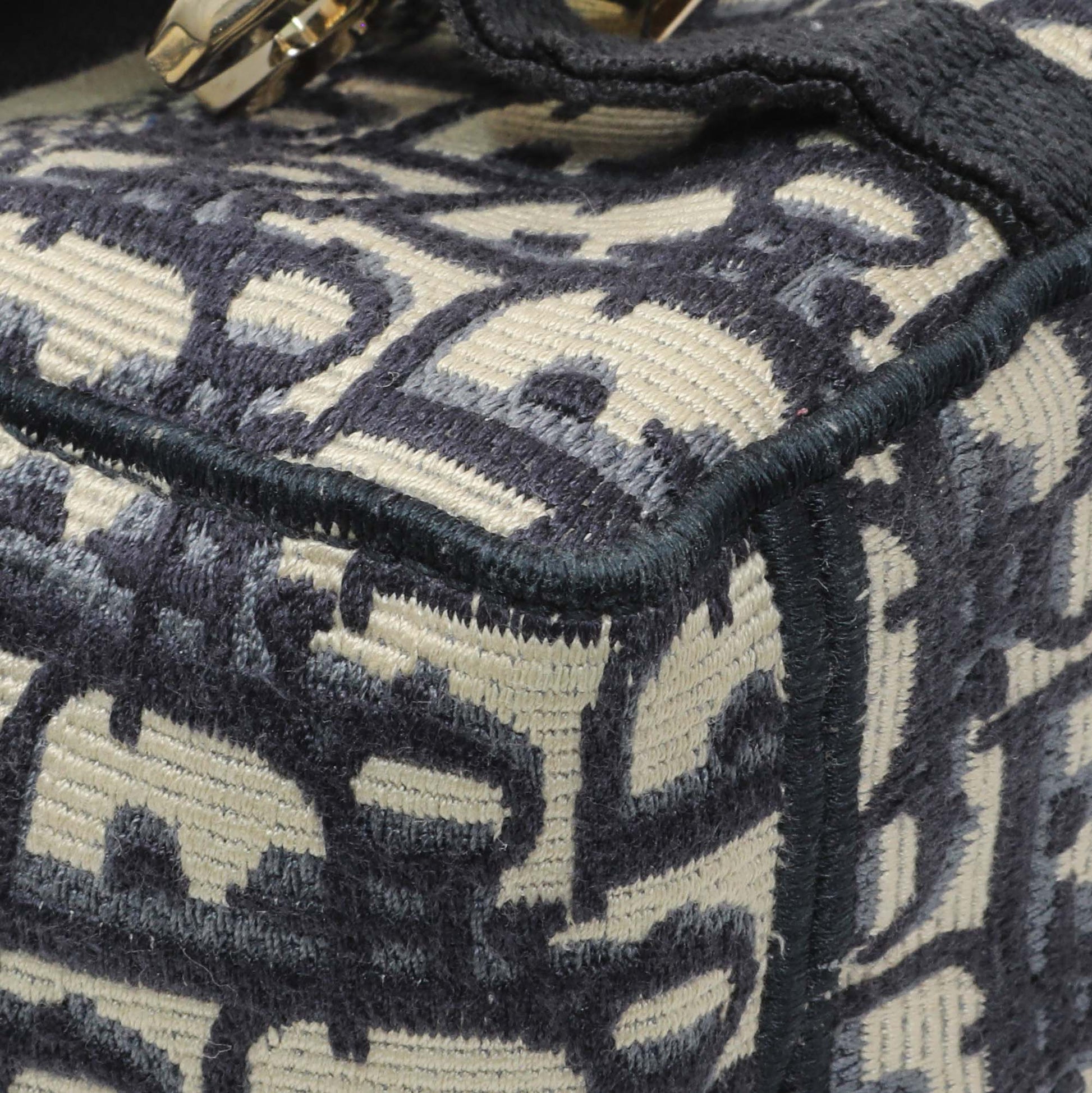 Exclusive Christian Dior Blue Oblique Small Diorcamp — Lifestyle View