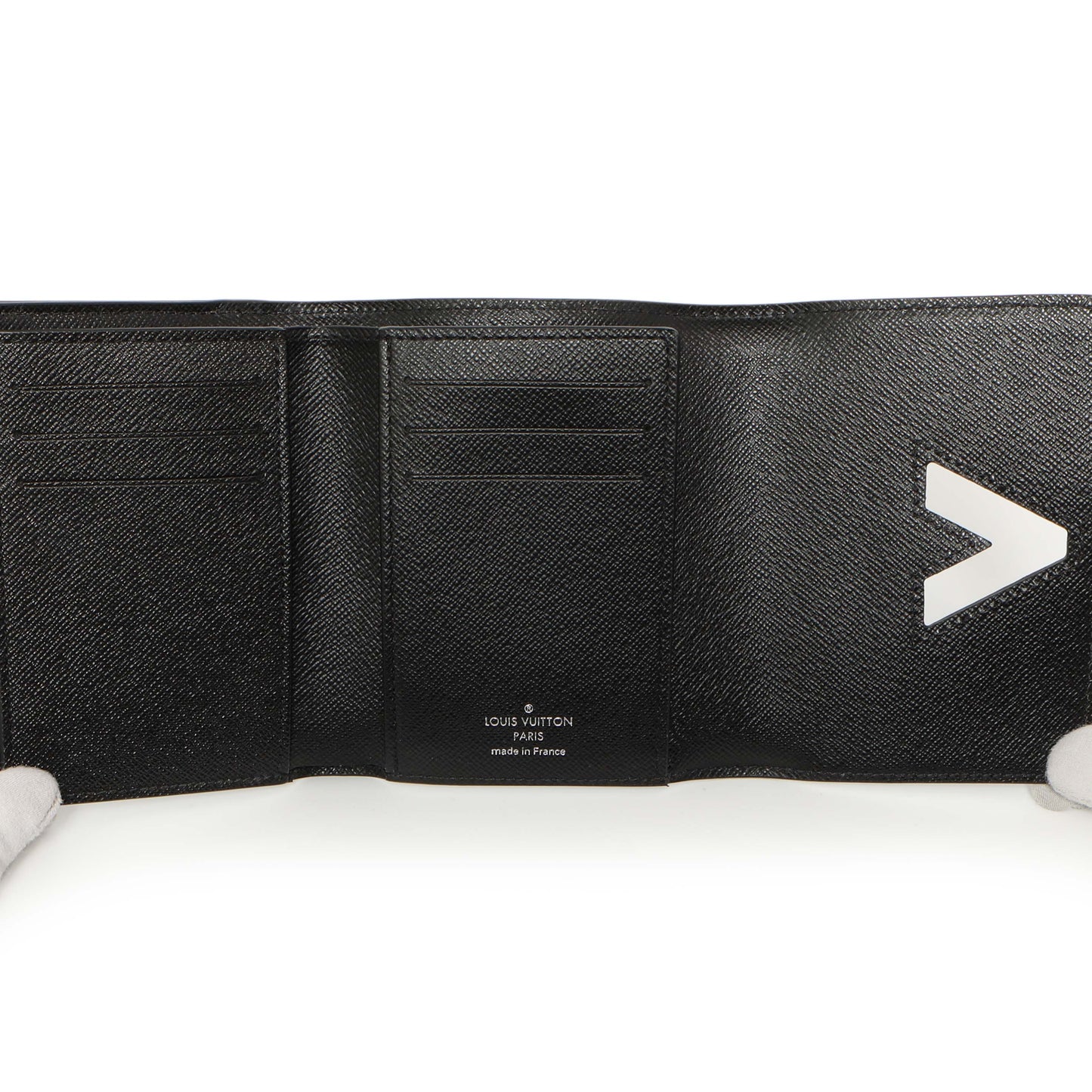 Exclusive Louis Vuitton Black Epi Twist XS Wallet — Detail View