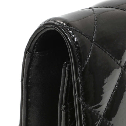 Exclusive Chanel Black Quilted Patent Brilliant Wallet On Chain WOC — Alternate View 8