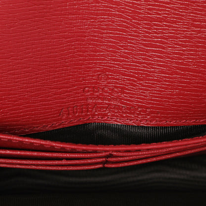 Exclusive Gucci Cherry Calfskin Blooms Print Chain Wallet — Lifestyle View
