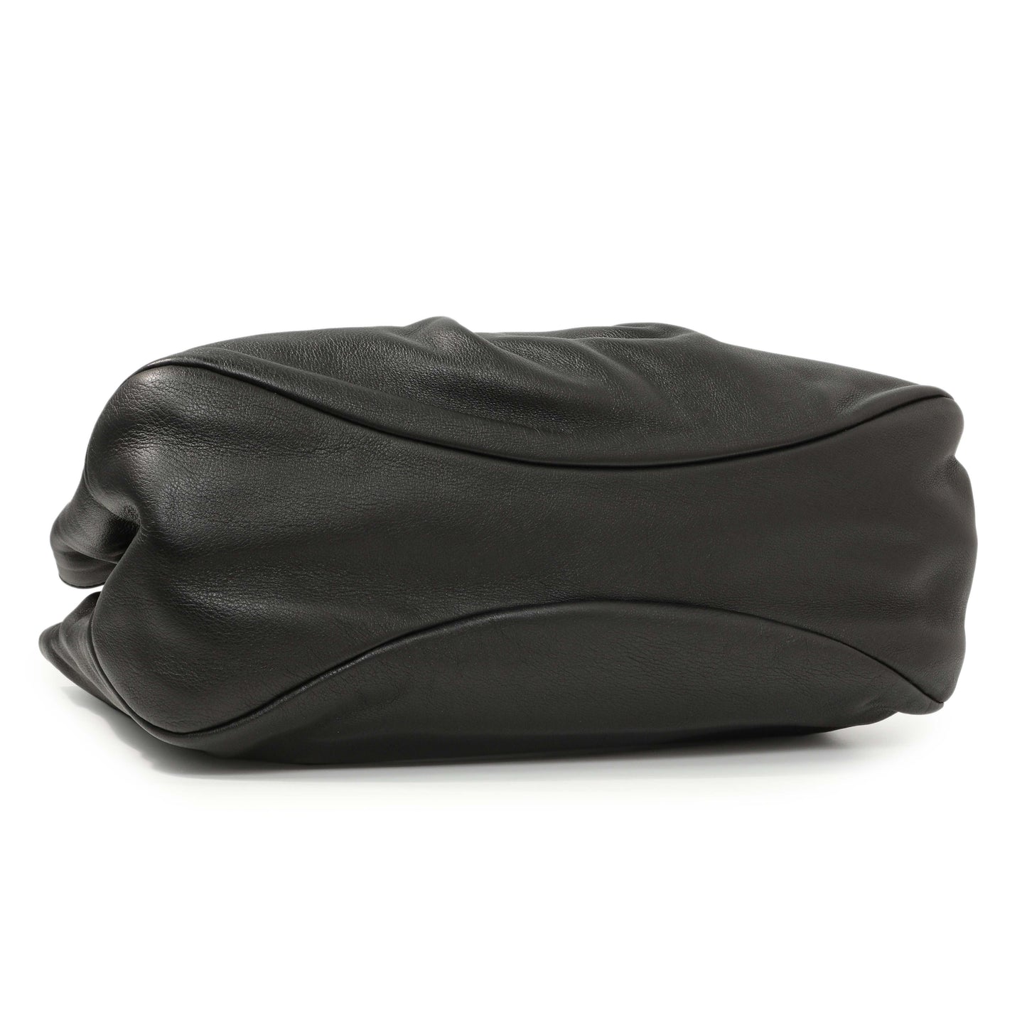 Exclusive Salvatore Ferragamo Black Calfskin Vara Tote — Back View