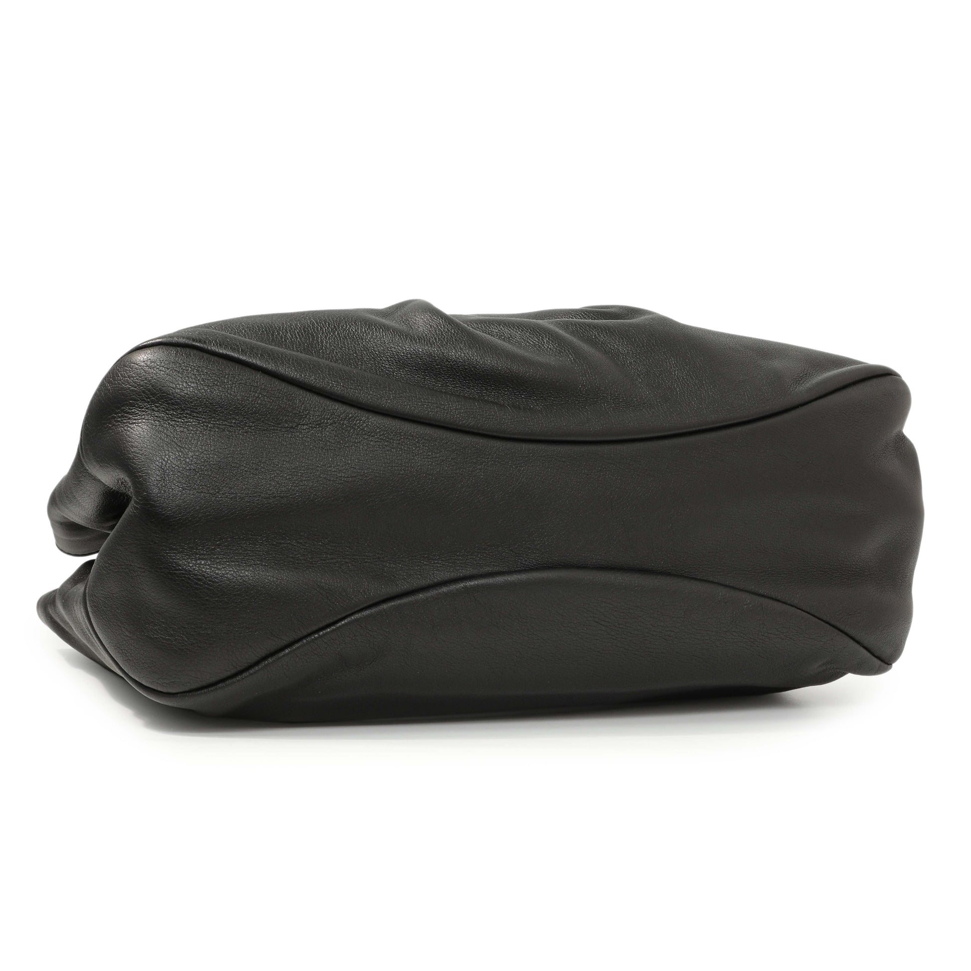 Exclusive Salvatore Ferragamo Black Calfskin Vara Tote — Back View