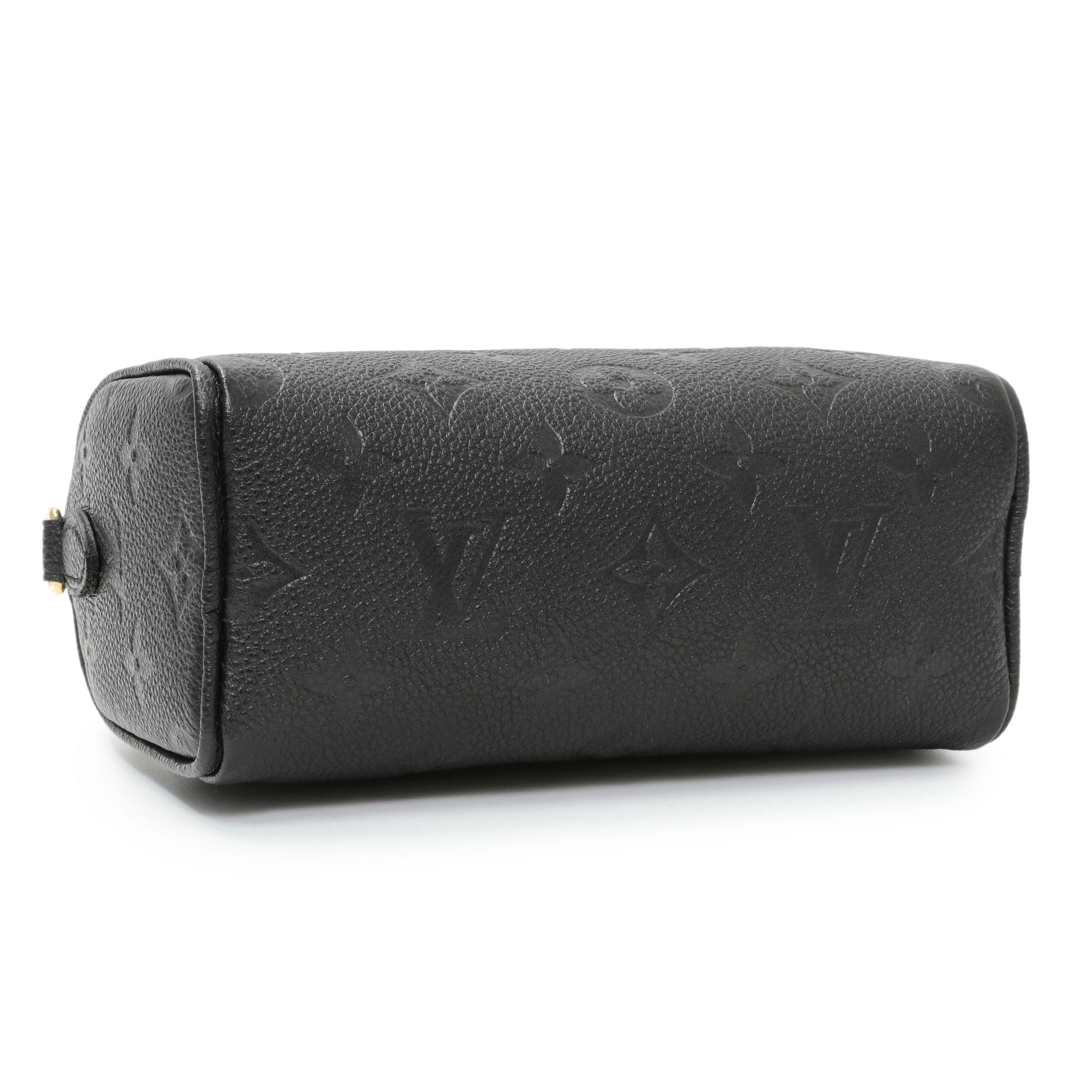 Exclusive Louis Vuitton Black Empreinte Monogram Nano Speedy — Back View
