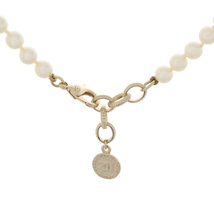 Exclusive Chanel Pearl CC Choker Necklace — Back View