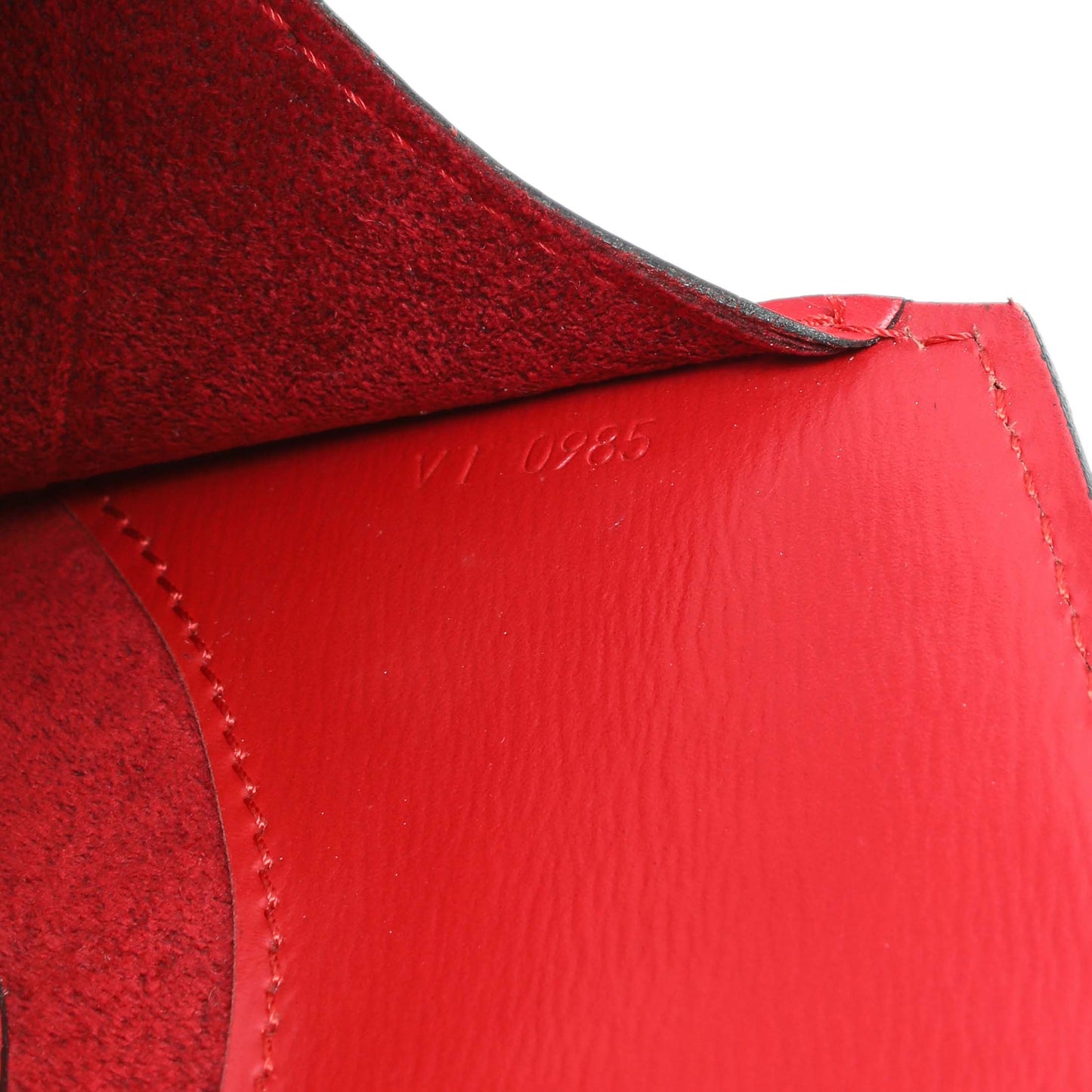Exclusive Louis Vuitton Red Epi Cluny — Lifestyle View