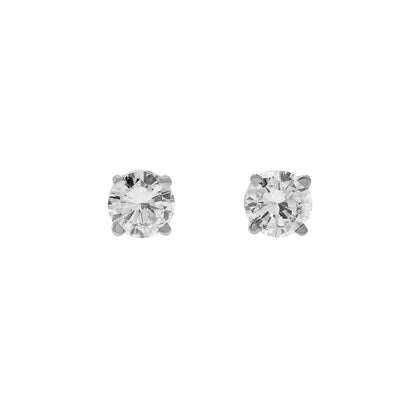 Exclusive 14K White Gold 0.64 Carat Diamond Earrings — Front View