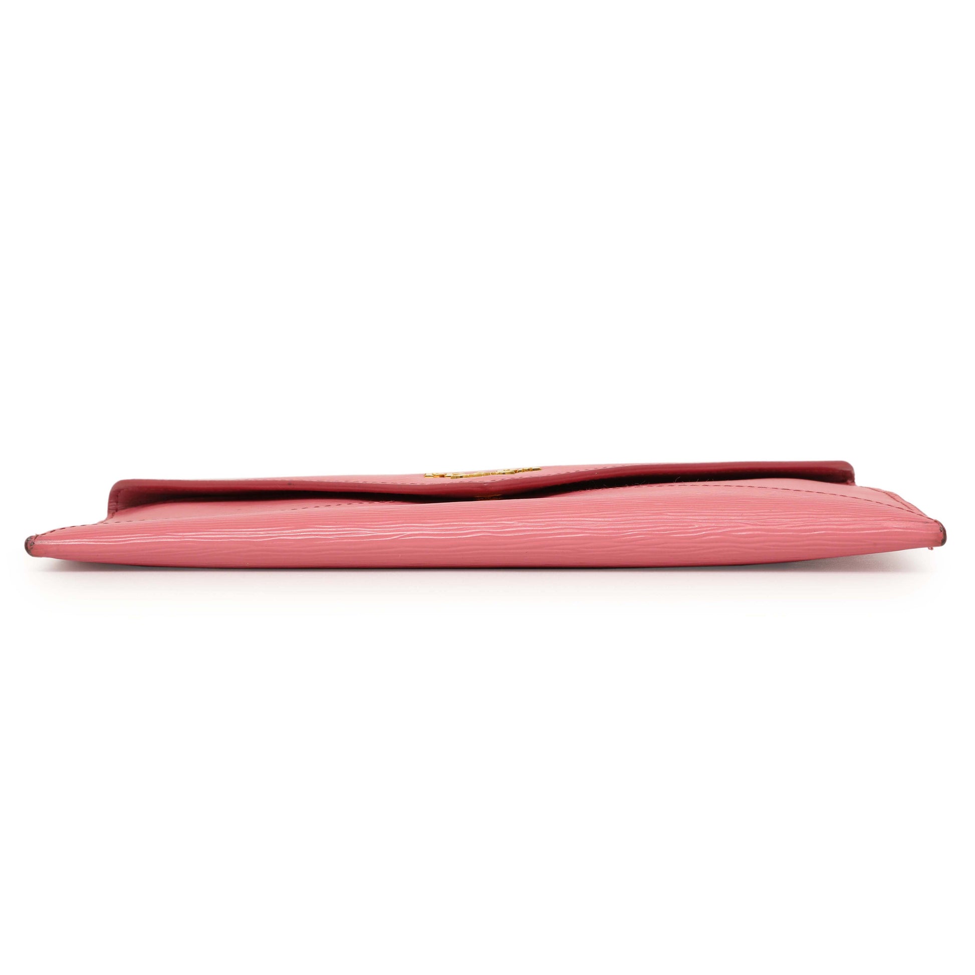 Exclusive Prada Pink Vitello Move Envelope Wallet — Back View