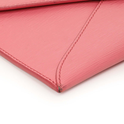 Exclusive Prada Pink Vitello Move Envelope Wallet — Top View