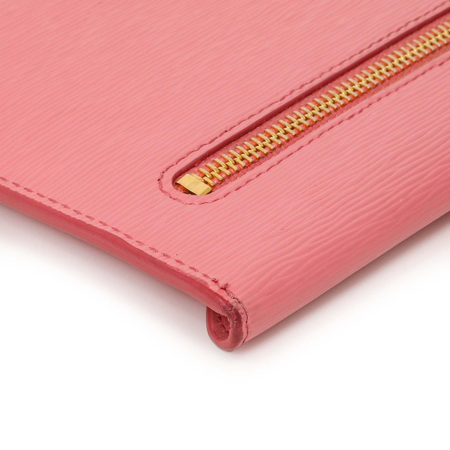 Exclusive Prada Pink Vitello Move Envelope Wallet — Lifestyle View