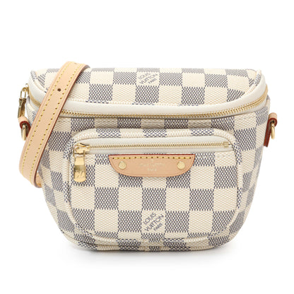 Exclusive Louis Vuitton Damier Azur Mini Bumbag — Front View