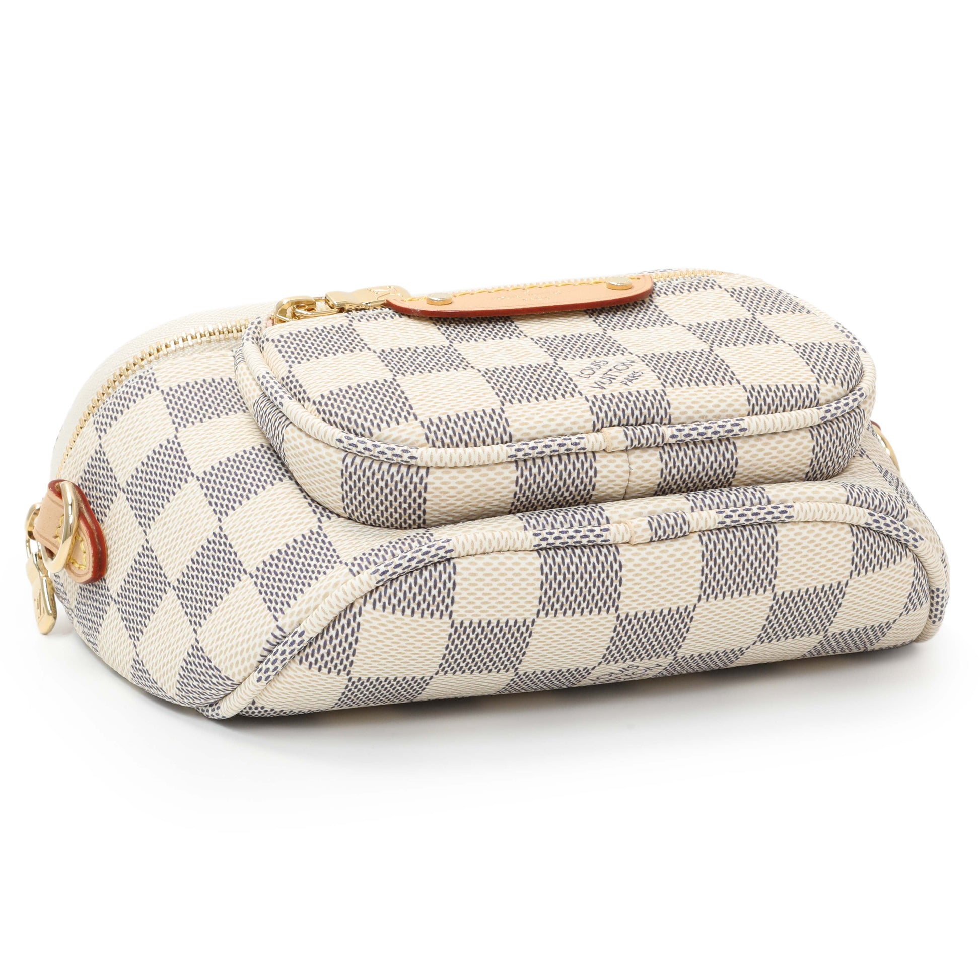 Exclusive Louis Vuitton Damier Azur Mini Bumbag — Back View