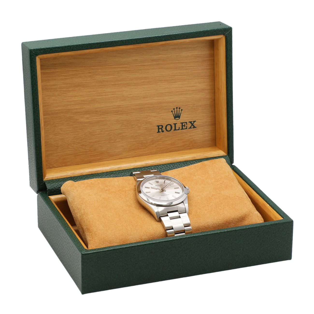 Exclusive Rolex Stainless Steel Air King 14000 — Detail View