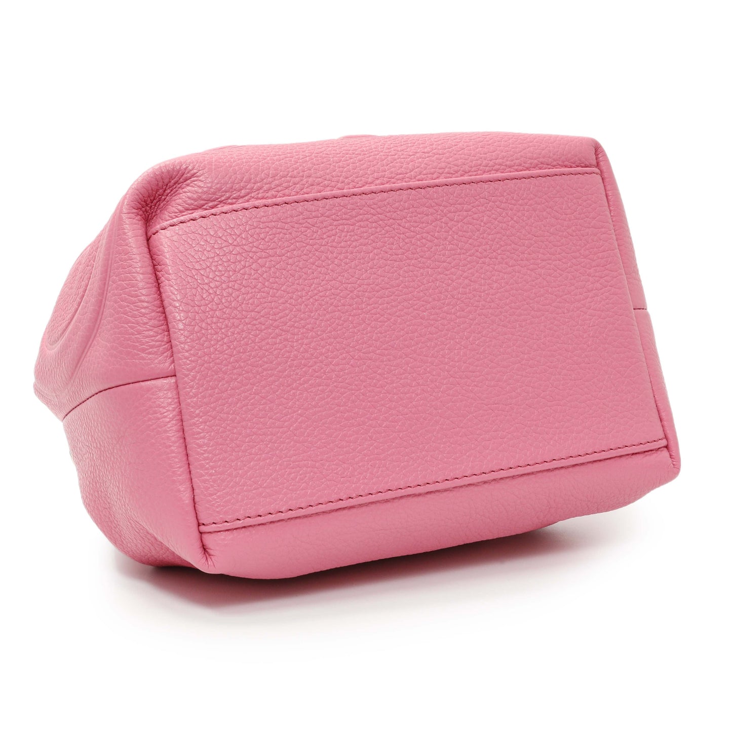Exclusive Jimmy Choo Pink Juno Leather Bucket Bag — Back View