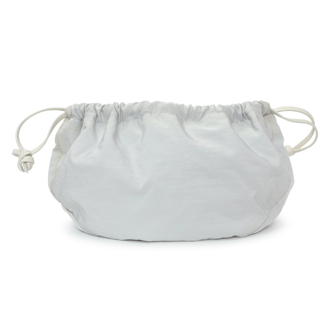 Exclusive Bottega Veneta White Calfskin Small Shell Bag — Alternate View 7