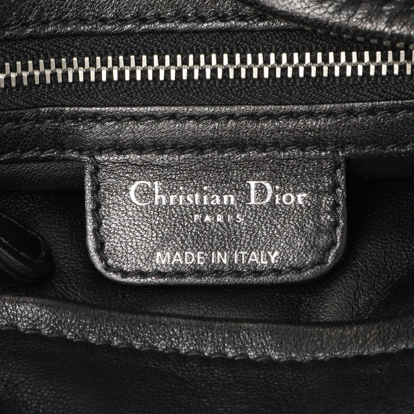 Exclusive Christian Dior Black Lambskin Cannage Soft Lady Dior — Alternate View 9