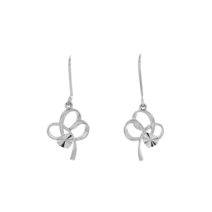 Exclusive Platinum Earrings — Front View