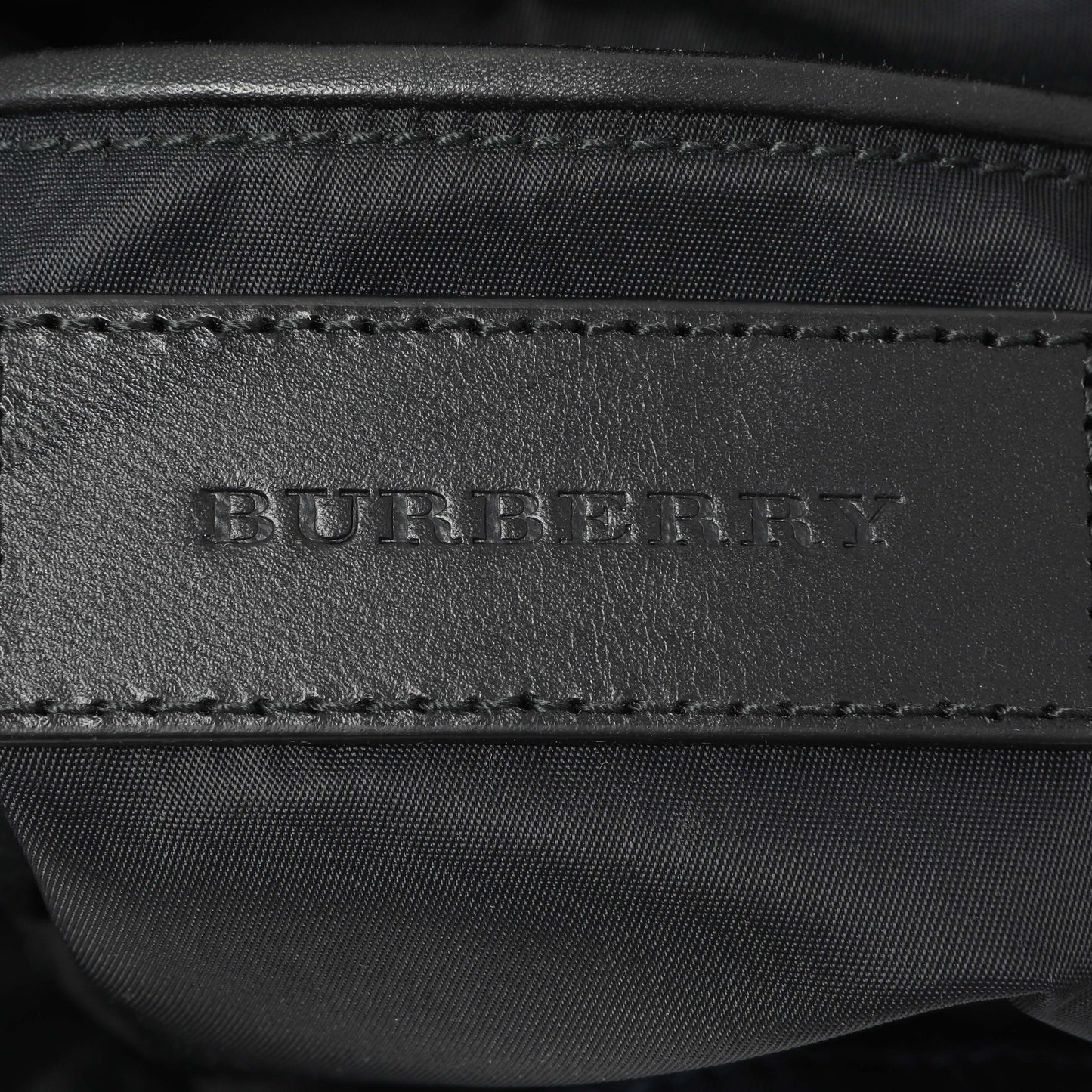 Exclusive Burberry Navy Nylon Puffer Small Rucksack Backpack — Detail View