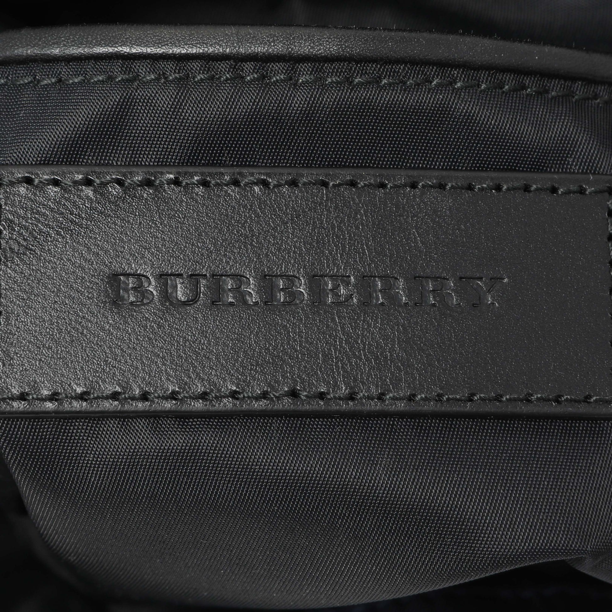 Exclusive Burberry Navy Nylon Puffer Small Rucksack Backpack — Detail View