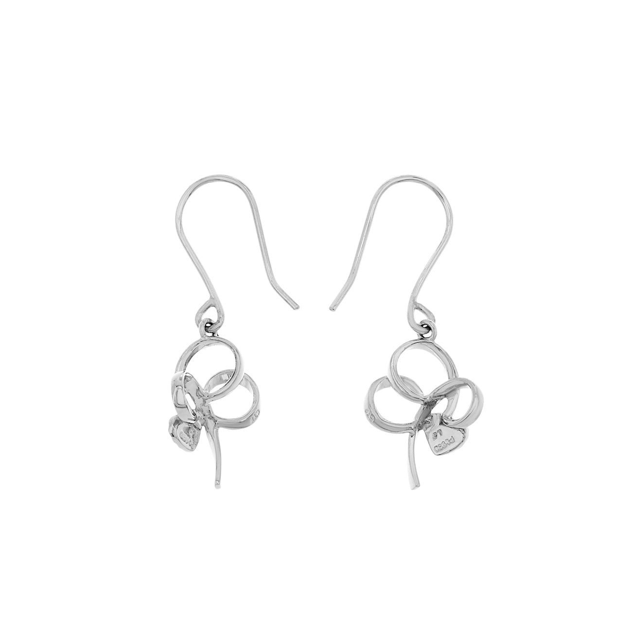 Exclusive Platinum Earrings — Side View