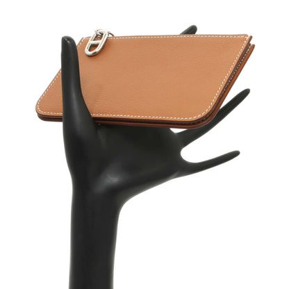 Exclusive Hermes Gold Evercolor Zipengo Chain D'Ancre Card Holder — Alternate View 7