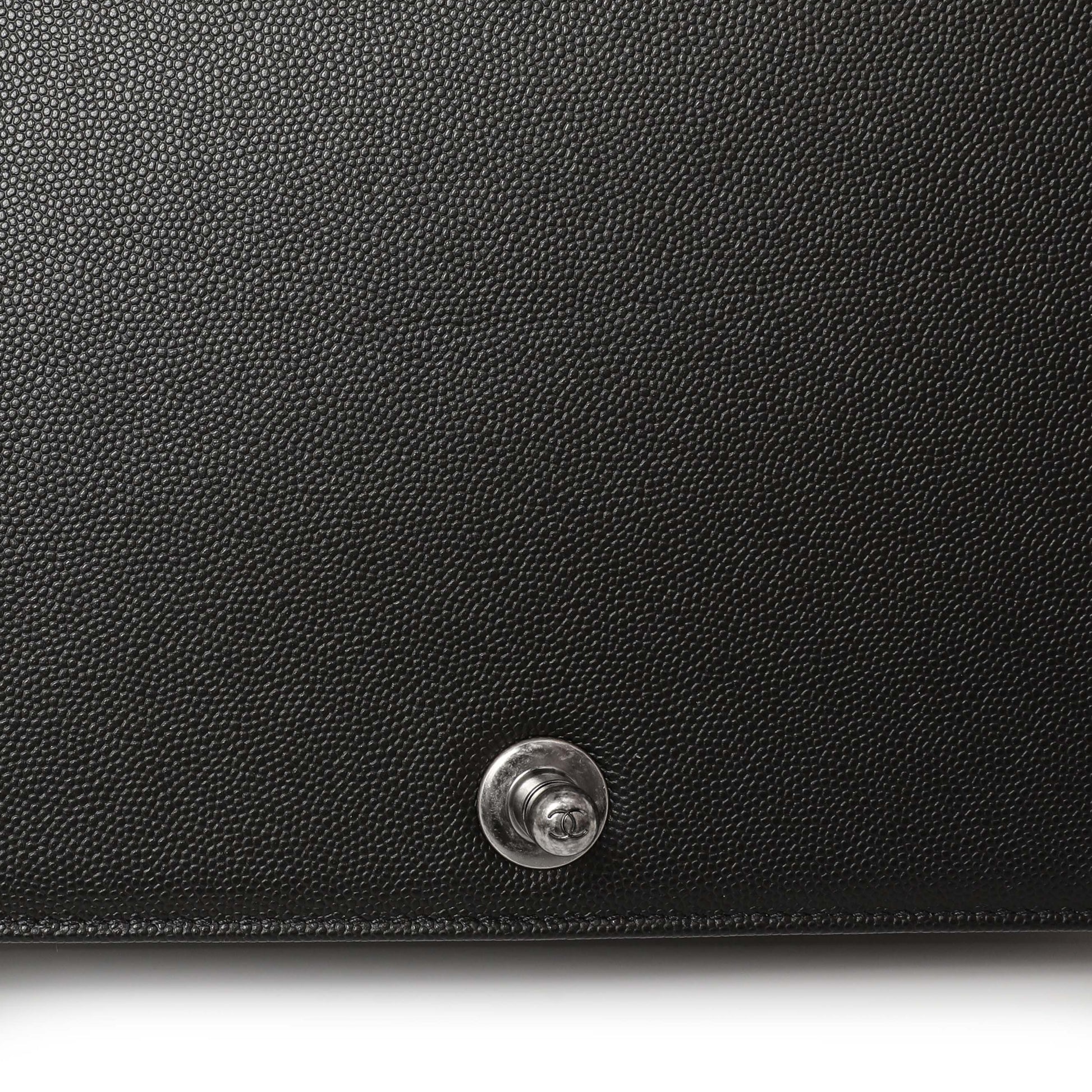 Exclusive Chanel Black Quilted Caviar New Medium Boy Bag — Alternate View 8