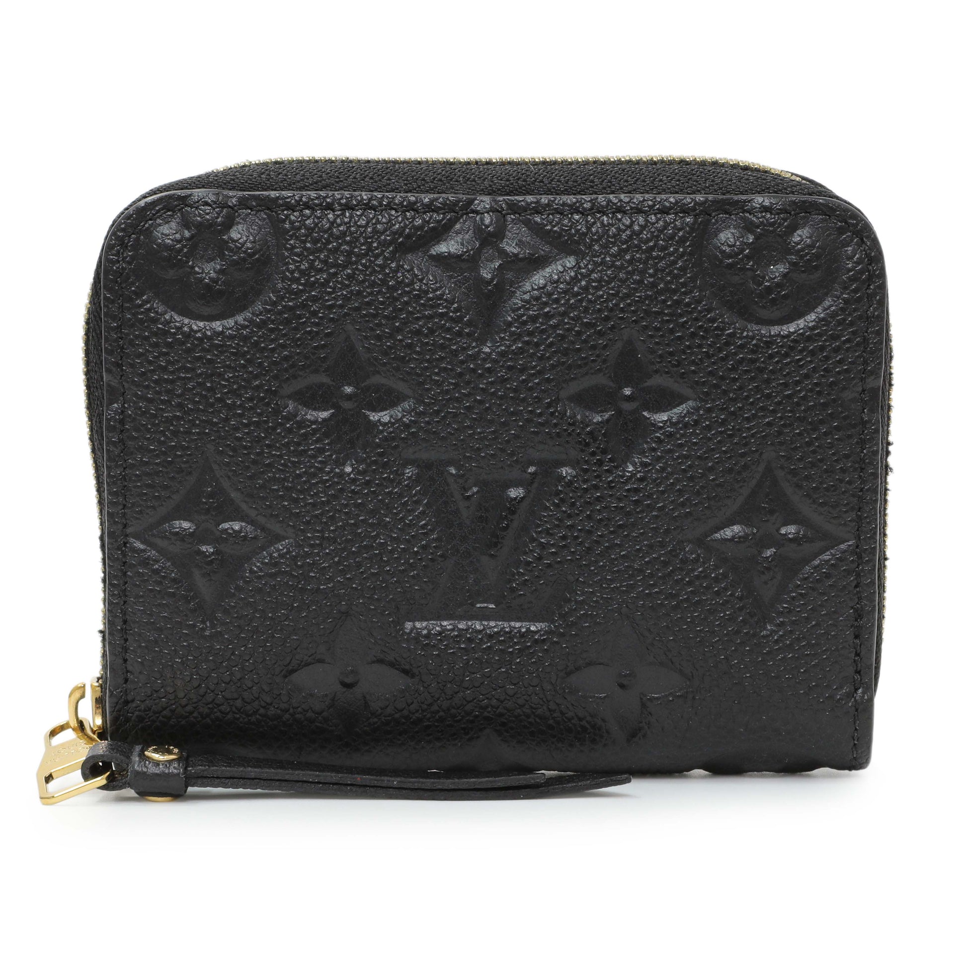 Exclusive Louis Vuitton Black Empreinte Zippy Coin Purse — Front View