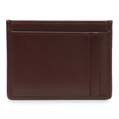 Exclusive Miu Miu Burgundy Nappa Matelasse Card Case — Side View