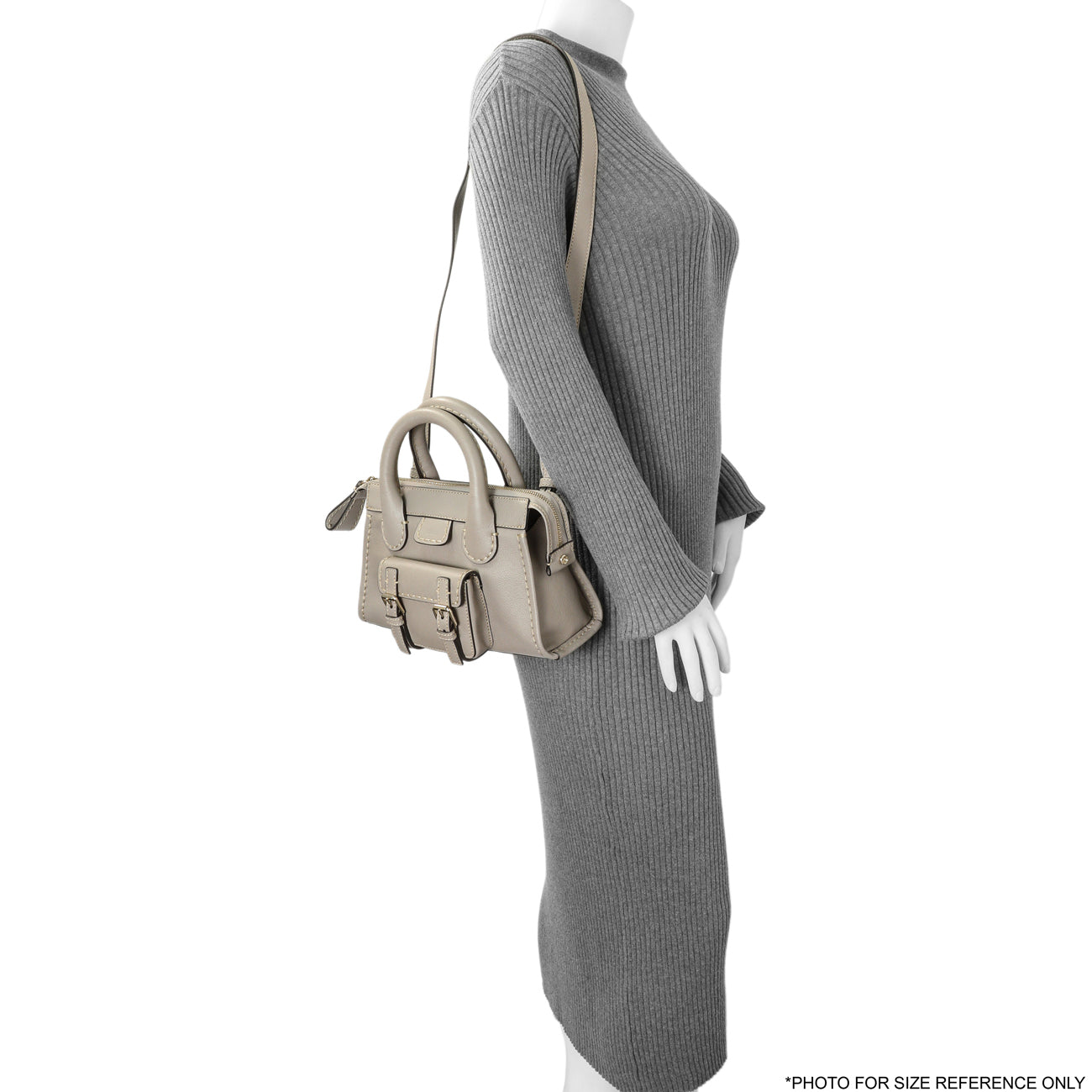 Exclusive Chloe Cashmere Grey Buffalo Mini Edith — Alternate View 7