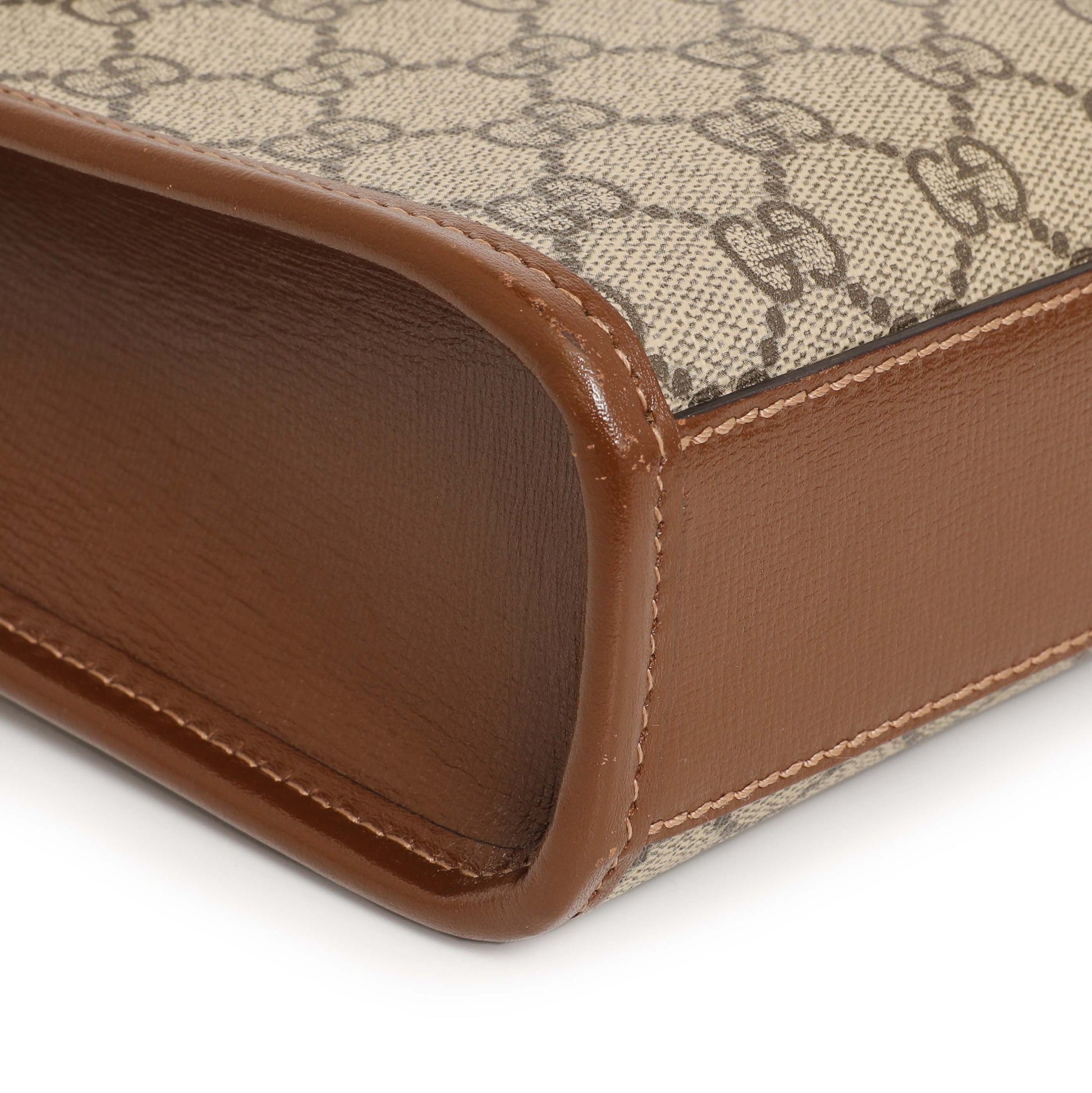 Exclusive Gucci GG Supreme Monogram Mini Retro Interlocking G Tote Bag — Top View