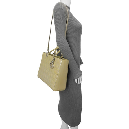 Exclusive Christian Dior Patent Cannage Large Lady Dior — Alternate View 12